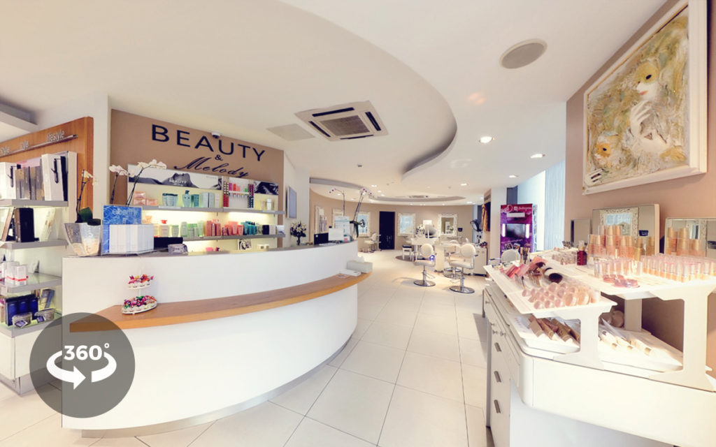 Beauty & Melody: Salon Website Design design screen