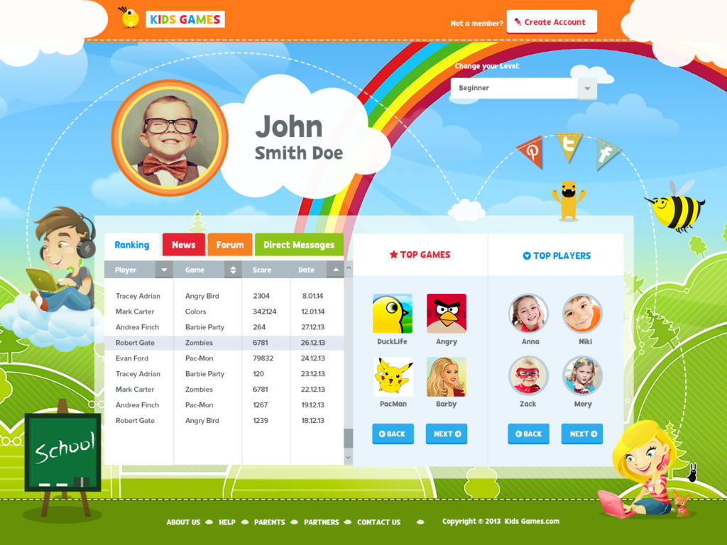 Landing page design for modular interior wall system ö.Space