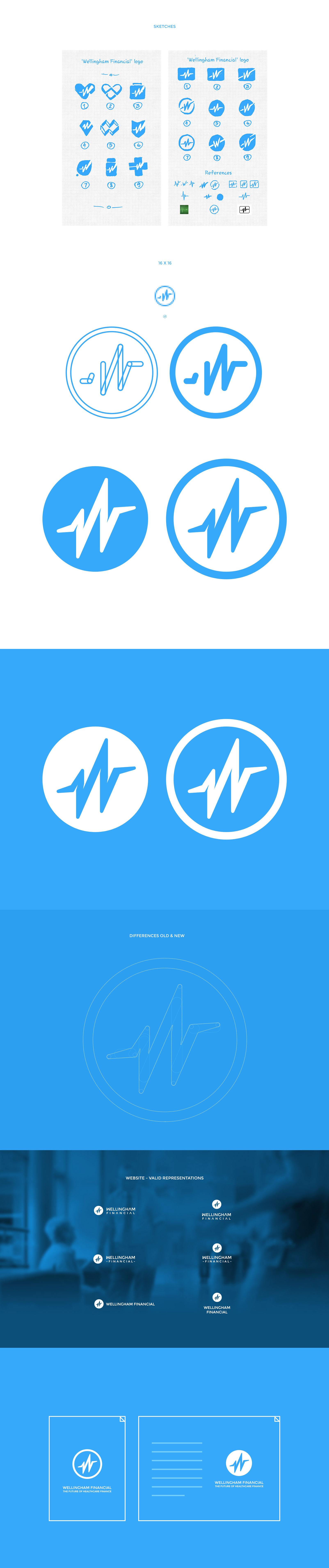 Wellingham Financial: Healthcare Branding design screen